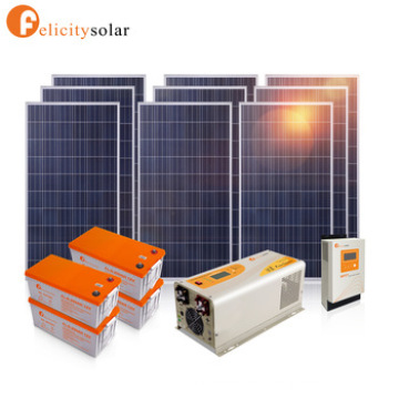 Guangzhou Felicity China Preço da fábrica OFF Sistema solar de 5kva para ar condicionado